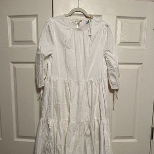 NWT Crescent White Tiered Maxi Dress